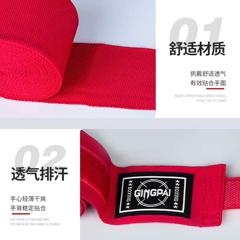 Elastic Boxing Hand Wraps - Breathable Muay Thai Bandages for Kickboxing, MMA, and Boxing (1.5M, 3M, 5M Options)