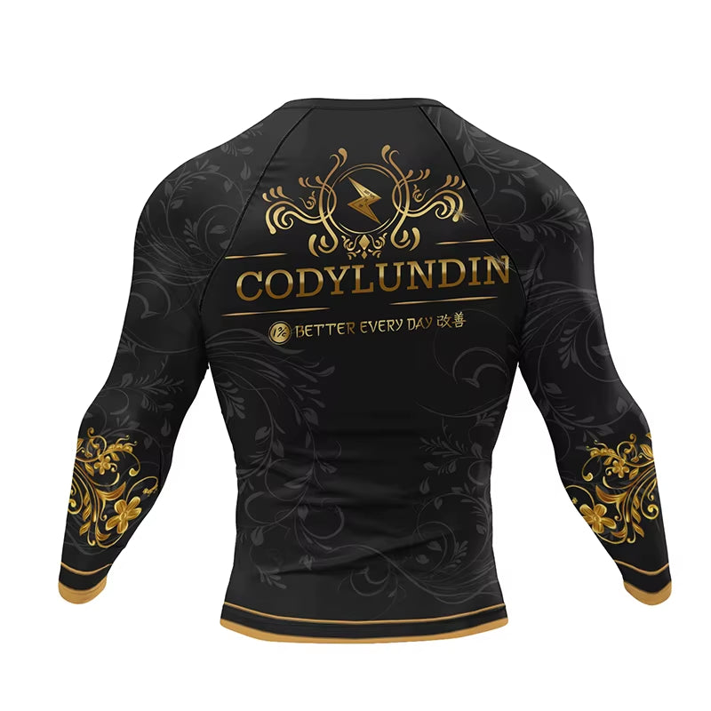 MMA Jiu Jitsu T-Shirt +Pants Set Bjj Rashguard Men Brazilian Grappling Muay Thai Shorts Clothing Gi Kickoxing Muay Thai Jerseys