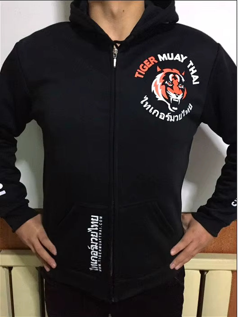 Body-Building Clothes Tiger Muay Thai MMA Muay Thai Boxing Shirt Long Sleeve "Signature" Series