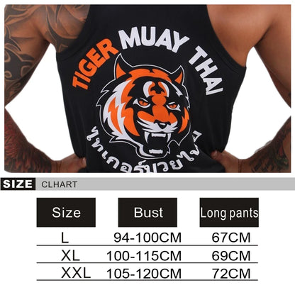 Black Tiger Muay Thai MMA Training Vest Breathable Absorbent Mma Muay Thai Clothingshort Mma Mma Man Boxing Shorts Jaco Short