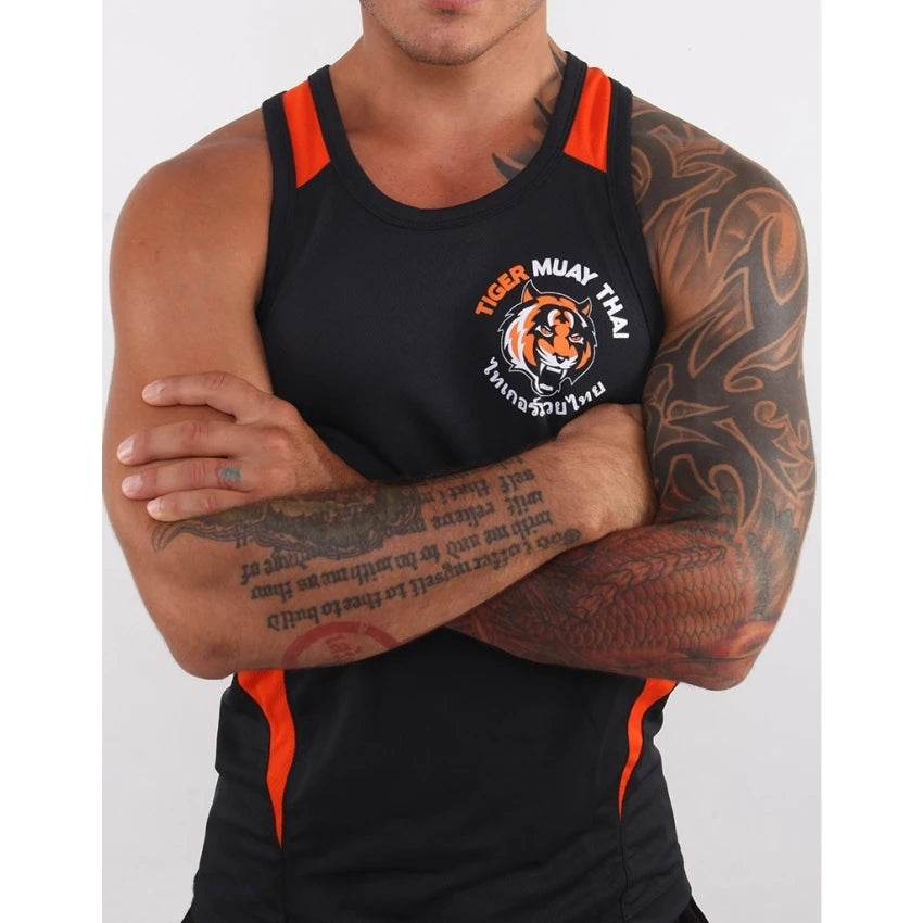 Black Tiger Muay Thai MMA Training Vest Breathable Absorbent Mma Muay Thai Clothingshort Mma Mma Man Boxing Shorts Jaco Short