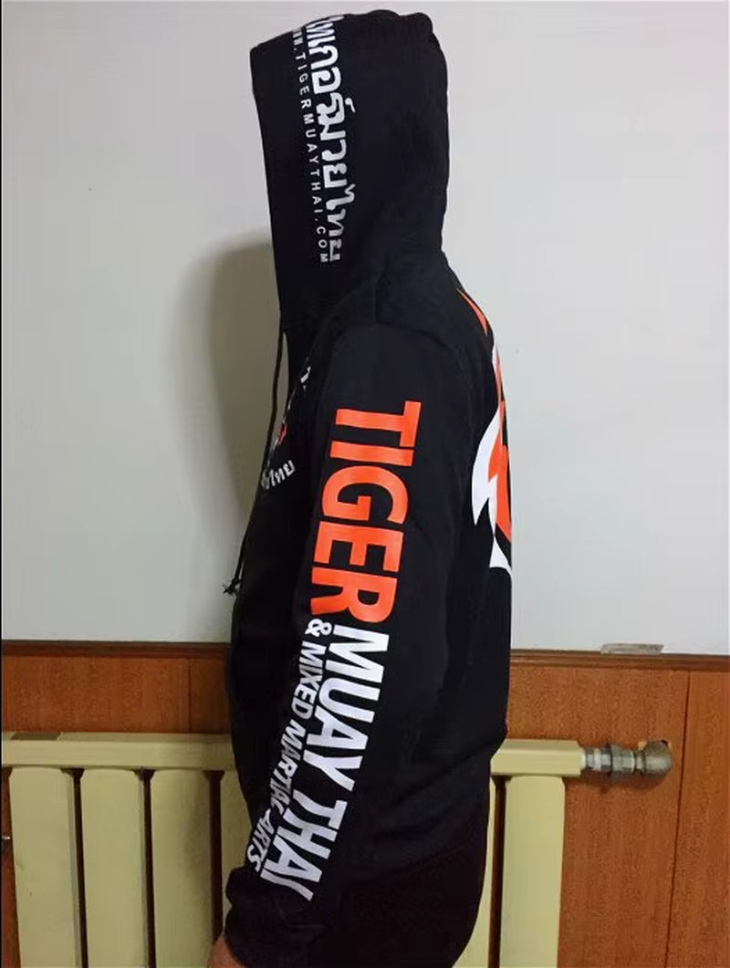 Body-Building Clothes Tiger Muay Thai MMA Muay Thai Boxing Shirt Long Sleeve "Signature" Series
