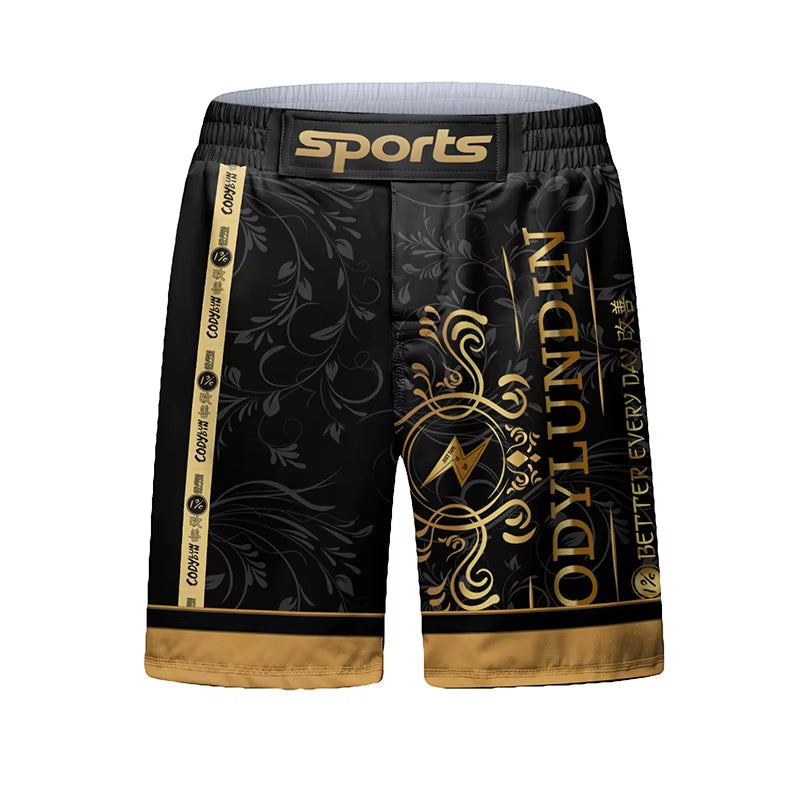 MMA Jiu Jitsu T-Shirt +Pants Set Bjj Rashguard Men Brazilian Grappling Muay Thai Shorts Clothing Gi Kickoxing Muay Thai Jerseys