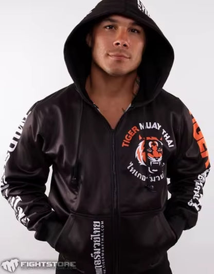 Body-Building Clothes Tiger Muay Thai MMA Muay Thai Boxing Shirt Long Sleeve "Signature" Series