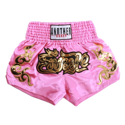 Muay Thai Shorts 2024 New Boxing Shorts Women Men Child Embroidery Kickboxing Training Pants Sanda Martial Arts Fight Equipment