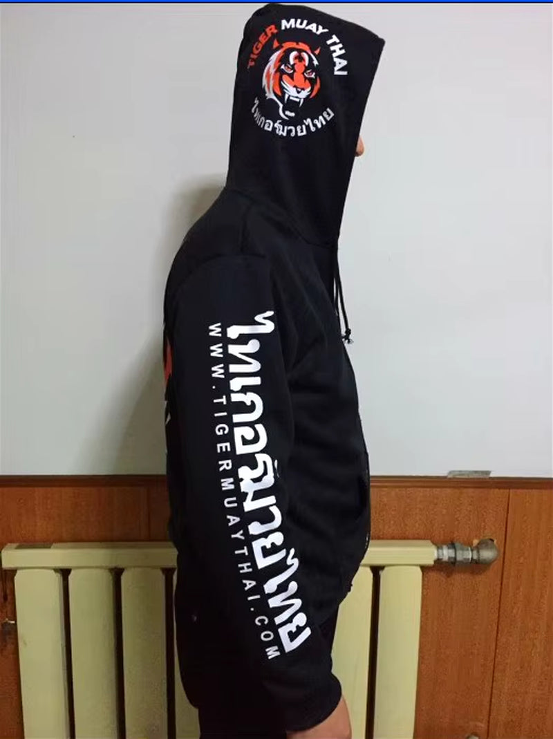 Body-Building Clothes Tiger Muay Thai MMA Muay Thai Boxing Shirt Long Sleeve "Signature" Series