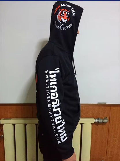 Body-Building Clothes Tiger Muay Thai MMA Muay Thai Boxing Shirt Long Sleeve "Signature" Series